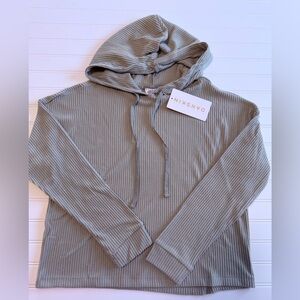 Danskin Women’s Ribbed Cropped Hoodie